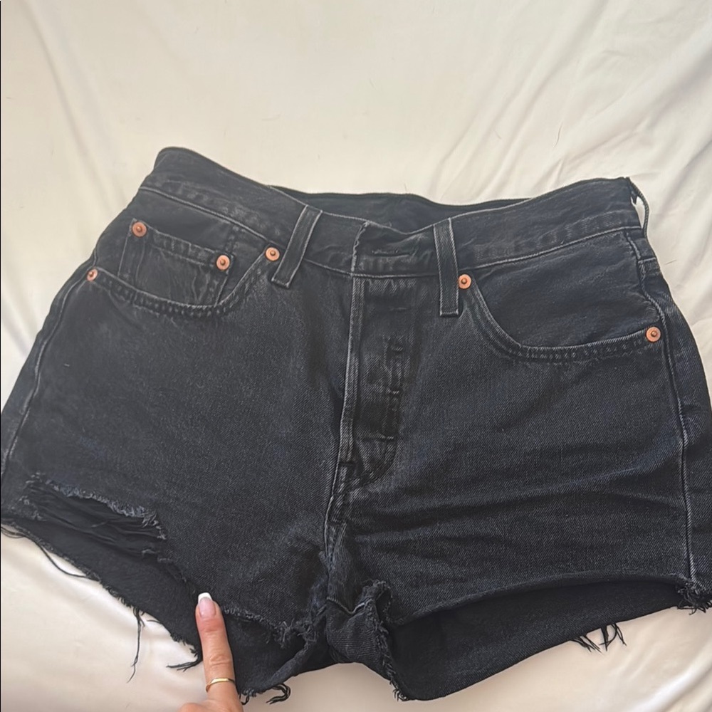 Levi’s 501 Black Denim Women's Shorts